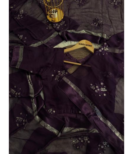 DB71 Beautiful Soft Viscose Zari Embroidery Work Celebrity Inspired Saree.