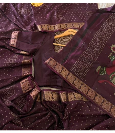 DB190 Beautiful Soft Dola Silk Elegant Printed Celebrity Inspired Sarees.