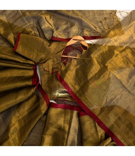 DB283 Beautiful Soft Raga Tissue Cotton Zari Work Summer Sarees.