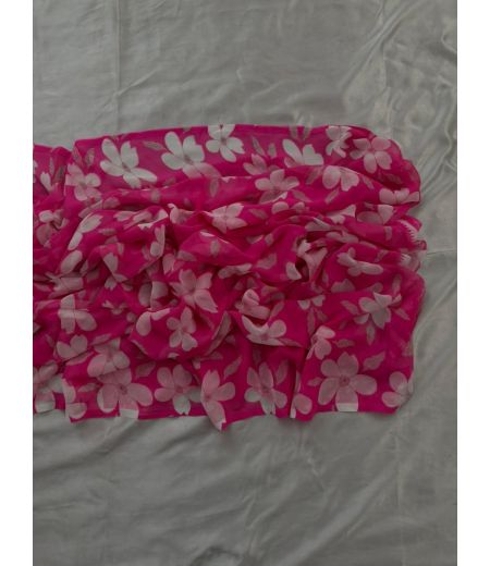 DB710 Beautiful Soft Georgette Floral Printed Celebrity Inspired Sarees.