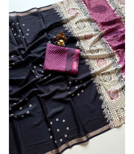 DB753  Beautiful Soft Mulmul Cotton Elegant Printed Celebrity Inspired Sarees.