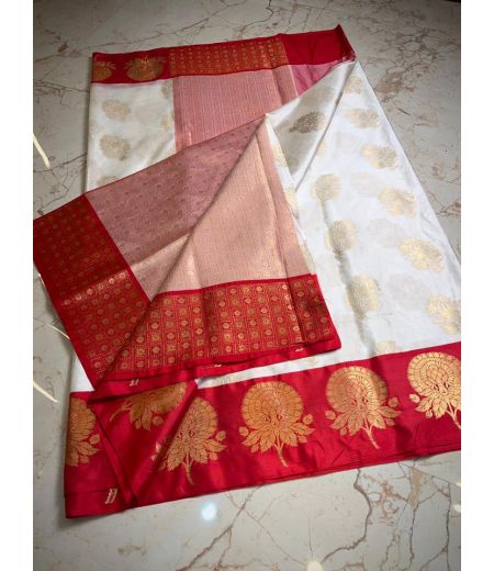 DB871 Beautiful Soft Banarasi Gadwal Silk Zari Weaving Celebrity Inspired Sarees.
