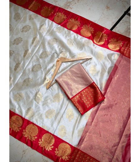 DB871 Beautiful Soft Banarasi Gadwal Silk Zari Weaving Celebrity Inspired Sarees.