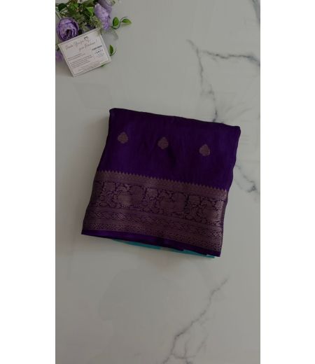 DB893 Beautiful Soft Dola Silk Zari Butti Weaving Celebrity Inspired Saree.