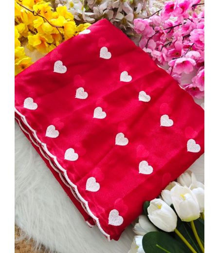 DB914 Beautiful Soft Star Georgette Embroidery Thread Work Celebrity Inspired Saree.