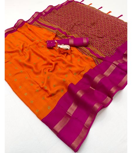 DB949 Beautiful Soft Marshmallow Silk Ikkat Printed Celebrity Inspired Sarees.