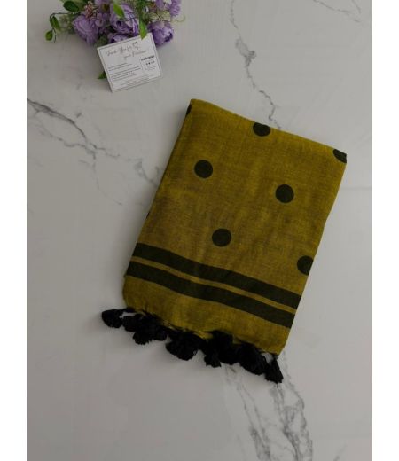 DB961 Beautiful Soft Mulmul Cotton Ball Printed Celebrity Inspired Sarees.