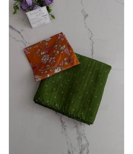 DB986 Beautiful Soft Tussar Silk Butti Weaving Celebrity Inspired Sarees.