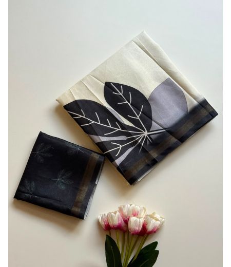 DB1033 Soft Mulmul Cotton Floral Printed Celebrity Inspired Sarees.