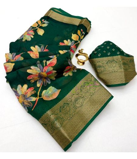DB1031 Soft Marshmallow Silk Elegant Printed Celebrity Inspired Sarees.
