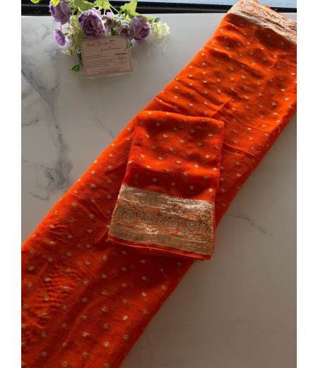 DB1036 Soft Georgette Zari Weaving Celebrity Inspired Sarees.