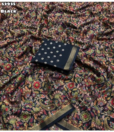 DB1097 Soft Mulmul Cotton Ajrakh Printed Celebrity Inspired Sarees.