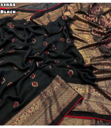 DB1107 Soft Bamber Viscose Foil Printed Celebrity Inspired Sarees.