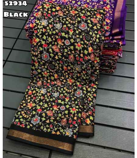 DB1108 Soft Mulmul Cotton Ajrakh Printed Celebrity Inspired Sarees.