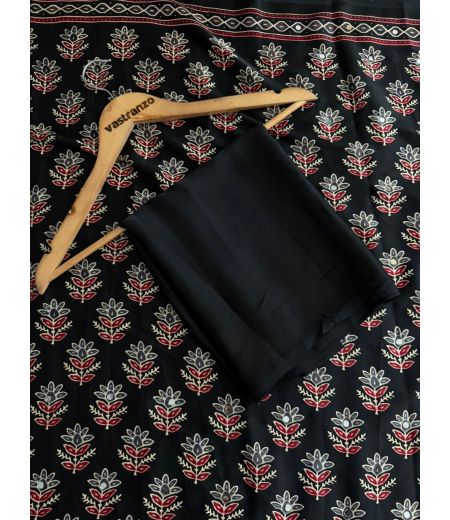 DB1128 Soft Crape Silk Ajrakh Printed Mirror Work Celebrity Inspired Sarees.