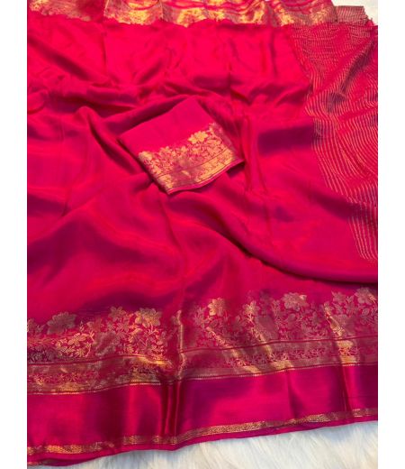DB1134 Soft Russian Viscose Silk Zari Weaving Celebrity Inspired Sarees.