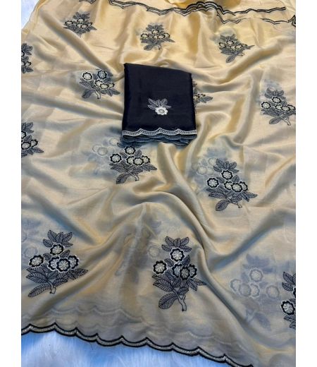 DB1147 Soft Rangoli Silk Sequence Emboridary Thread Work Celebrity Inspired Sarees.