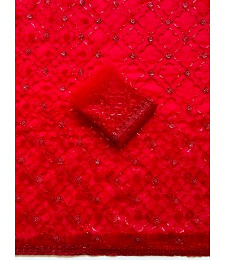 DB1160 Soft Net Sequence Emboridary Work Celebrity Inspired Sarees.