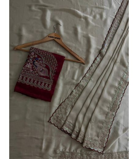 DB1165 Soft Rangoli Silk Sequence Emboridary Work Celebrity Inspired Sarees.