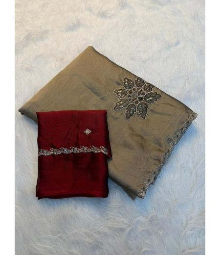 DB1170 Soft Rangoli Silk Sequence Emboridary Work Celebrity Inspired Sarees.