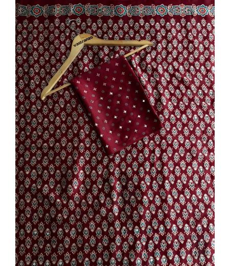 DB1180 Soft Gajji Sattin Silk Ajrakh Printed Mirror Work Celebrity Inspired Sarees.