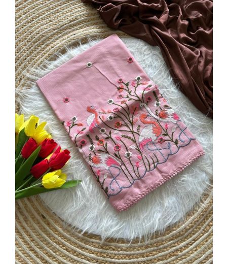 DB1226 Soft Kota Doriya Embroidery Thread Work Celebrity Inspired Sarees.